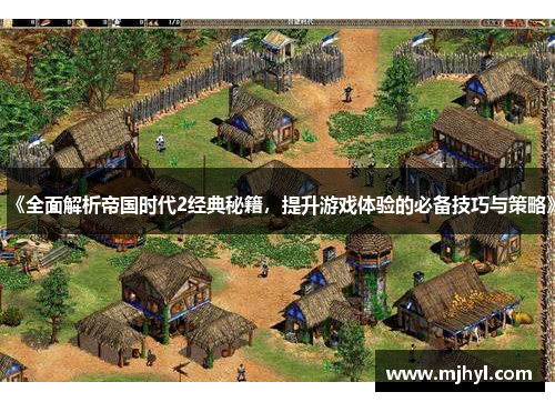 《全面解析帝国时代2经典秘籍，提升游戏体验的必备技巧与策略》